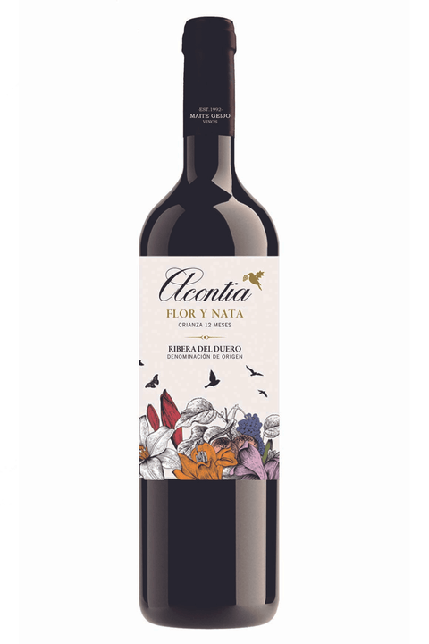 Tempranillo Flor Y Nata Ribera del Duero 12 meses DO 2018 Acontia Vinos