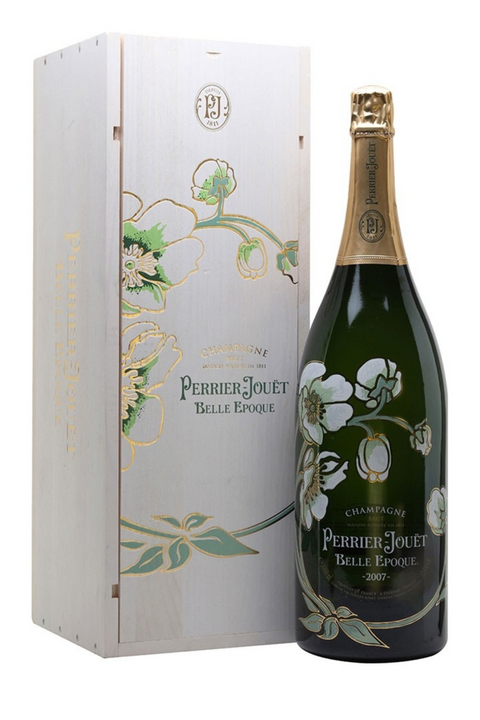 Champagne Belle Epoque Jèroboam 2007 Cassetta di Legno Perrier-Jouët