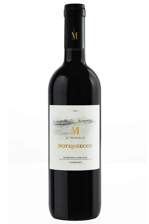 vino toscano. Botrosecco Maremma Toscana DOC 2019 - Fattoria Le Mortelle, Marchesi Antinori. Abbinamenti perfetti con piatti a base di selvaggina, formaggi stagionati, carne grigliata. Disponibile online su Sparkleitaly.it