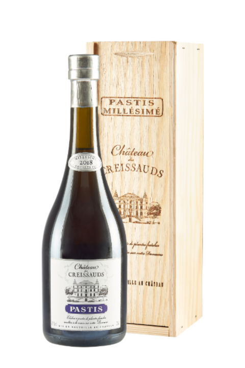 Liquore Chateau Des Creissauds Vintage 2018 Pastis - Cofanetto Legno