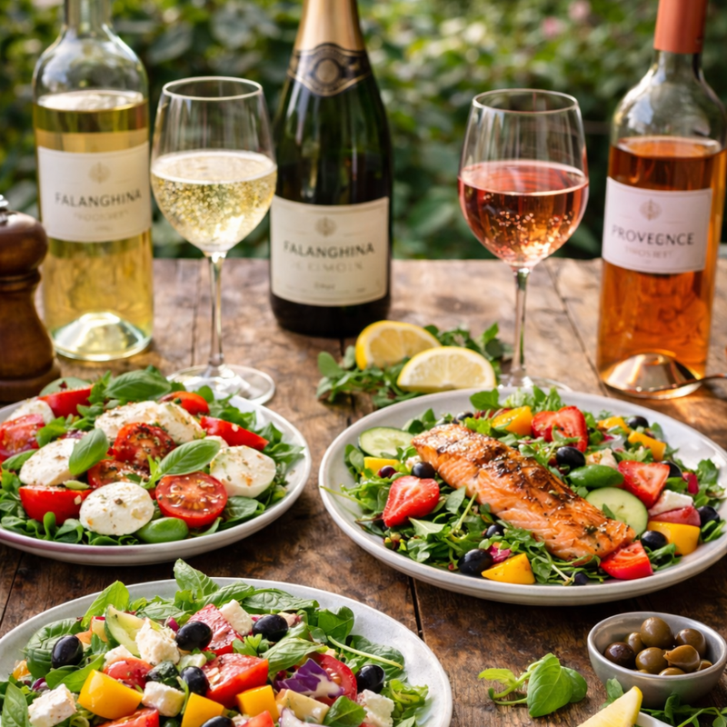 Insalate d’estate e vino: cosa abbinare davvero (senza sbagliare)