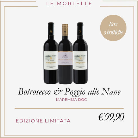 BOX Selezione Le Mortelle, 3 bottiglie da 75cl