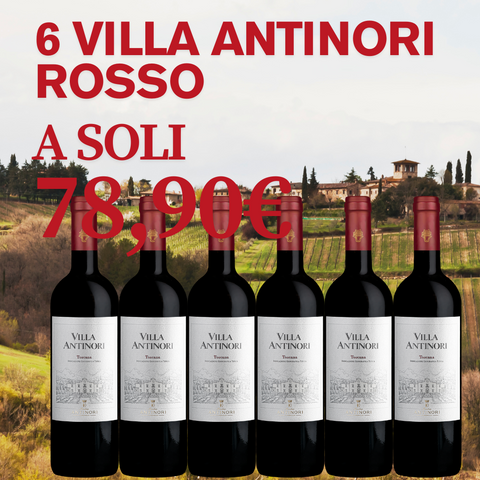 Box 6 Bottiglie Villa Antinori Rosso