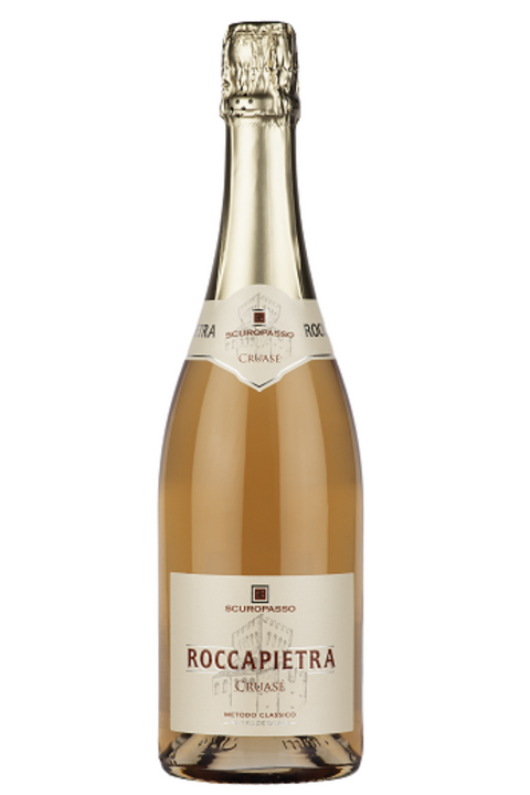 Roccapietra Cruasè Oltrepò Classic Method DOCG Rosè Extra Brut Scuropasso