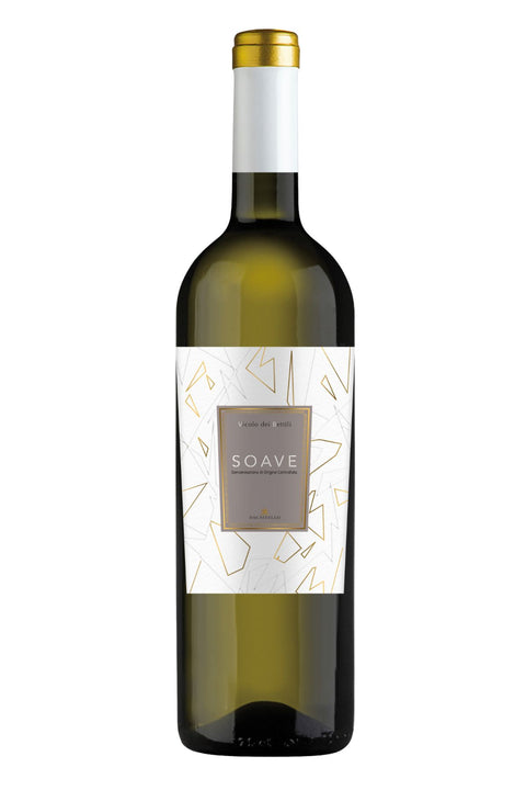 bianco veneto soave doc da uve di garganega e trebbiano.