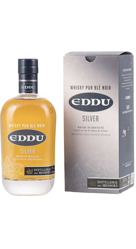 Whisky Eddu Silver Distillerie des Menhirs Astucciato