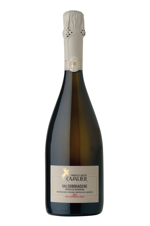 White Label Prosecco Valdobbiadene Superiore DOCG Dry Millesimato 2022 Fratelli Gatto Cavalier