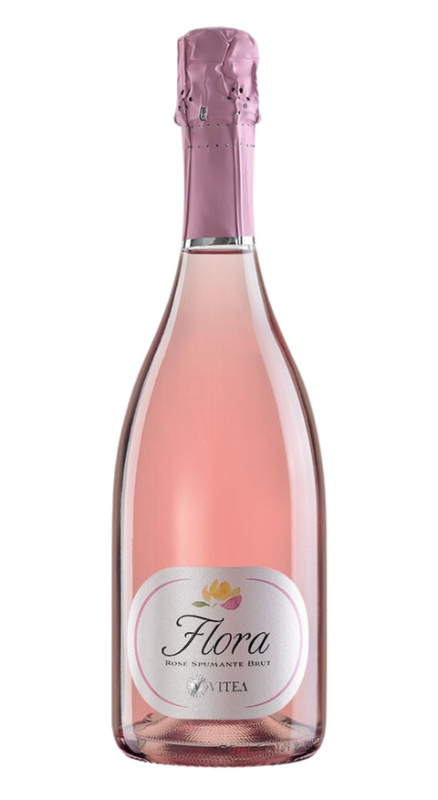 Flora Sparkling Wine Brut Rosè Charmat Method Cantine Vitea