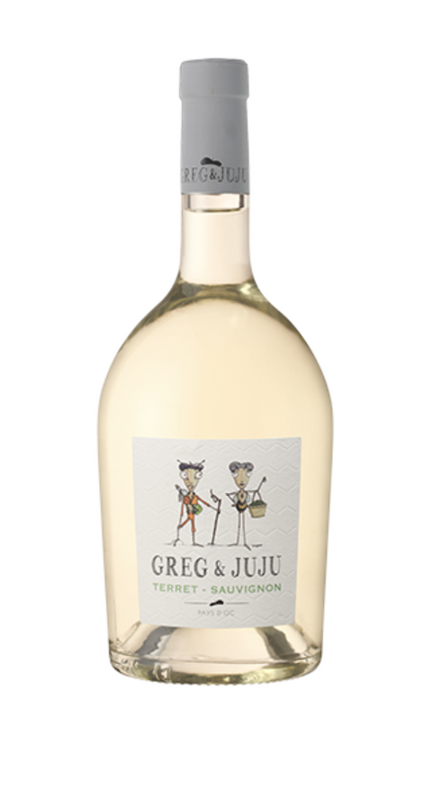 Greg &amp; Juju Terret and Sauvignon Blanc Pays d'Oc PGI 2022 Domaines Preignes