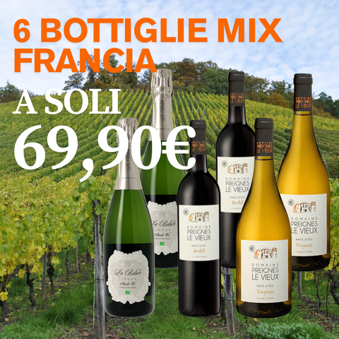 BOX 6 bottiglie di Francia Mix