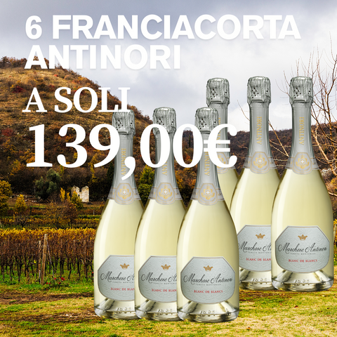 Box 6 bottiglie Franciacorta Blanc de Blancs Antinori