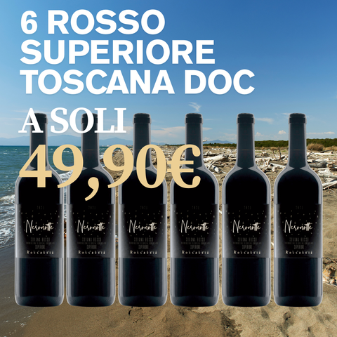 BOX Rosso Superiore Toscana DOC, 6 bottiglie da 0,75l