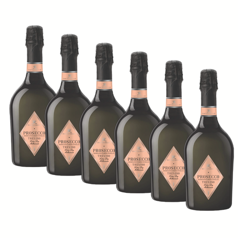 Box "Selezione Tutti i Giorni", 6 bottiglie da 0,75 di Prosecco Treviso DOC Extra Dry