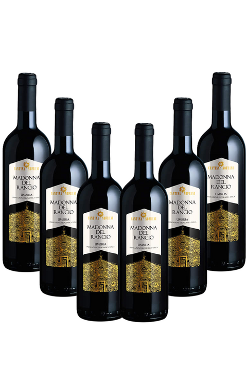 Box Madonna del Rancio Rosso Umbria IGT 2022 Cantina Nofrini, 6 bottiglie da 0,75l