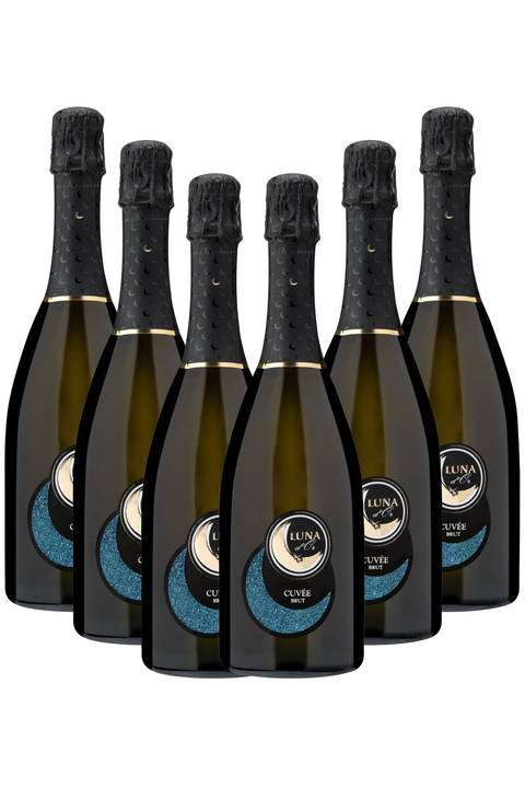 Box Luna D'Or Spumante Brut Le Contesse, 6 bottiglie da 0,75l