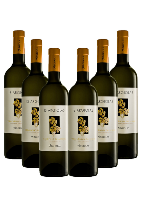 Box Is Argiolas Vermentino di Sardegna DOC 2023 Argiolas, 6 bottiglie da 0,75l