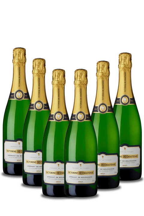 Box Crémant de Bourgogne Brut AOC Victorine de Chastenay, 6 bottiglie da 0,75l