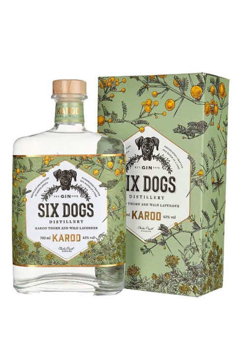 Six Dogs Karoo Gin Astucciato
