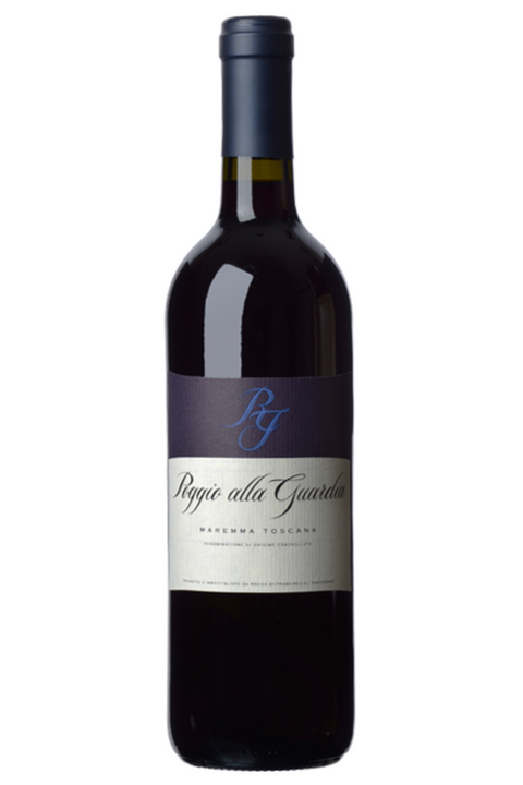 vino rosso Poggio alla Guardia Maremma Toscana DOC 2020 - Rocca di Frassinello. Ottimo con carni arrosto, in umido e formaggi stagionati.  Premiatissimo:  92/100 James Suckling 3 Stelle I Vini Di Veronelli. Trovalo online su Sparkleitaly.it 