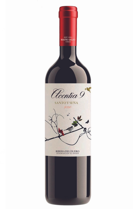 6x Tempranillo Santo Y Sena Ribera del Duero 9 meses 2020 Acontia Maite Geijo Vinos