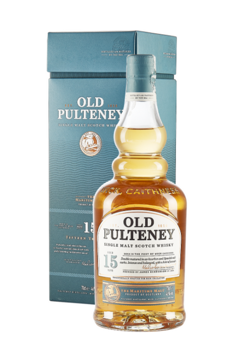 Whisky Old Pulteney 15 años en caja