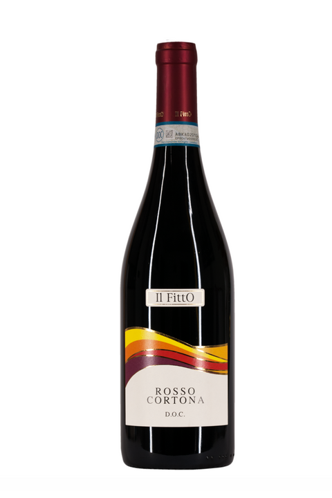 vino wine bottiglia 750ml Rosso Cortona DOC 2019 - Podere Il Fitto. E' il vino giovane della famiglia di "Podere Il Fitto", il suo profumo ed il gusto sono pieni, fruttati e freschissimi. Trovalo online su Sparkleitaly.it 