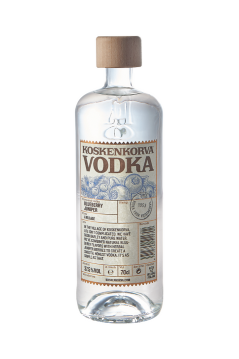 Vodka de enebro y arándanos Koskenkorva