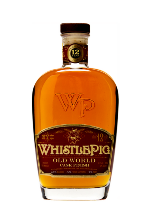 Whisky Whistle Pig Straight Rye Acabado en barril viejo 12 años